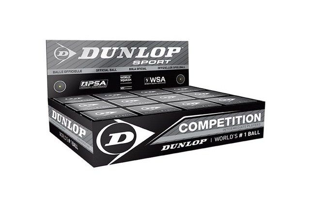 Skvošo kamuoliukai DUNLOP COMPETITION Skvošo kamuoliukai DUNLOP COMPETITION