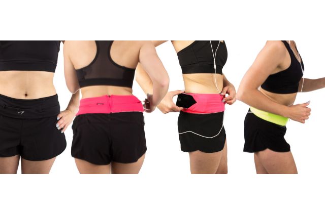 Sports Belt AVENTO 21PR L Fluorescent yellow/Black/Silver Sports Belt AVENTO 21PR L Fluorescent yellow/Black/Silver