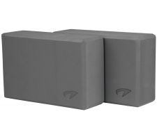 Yoga brick AVENTO 42YA 2pcs Grey