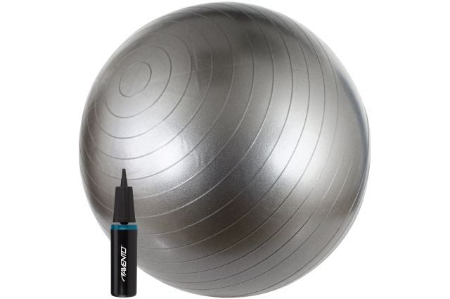 Gym Ball AVENTO 42OD 65cm +pomp Silver Gym Ball AVENTO 42OD 65cm +pomp Silver