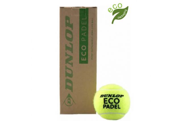 Padel tennis ball Dunlop ECO PADEL 3-box Padel tennis ball Dunlop ECO PADEL 3-box