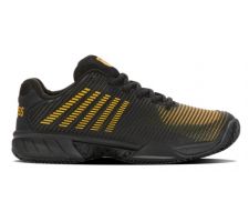 Tennis shoes for men K-SWISS HYPERCOURT EXPRESS 2 HB 071 black/yellow, size UK10/44,5EU