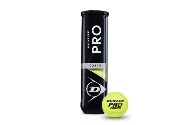 Lauko teniso kamuoliukai DUNLOP PRO COACH 4vnt Lauko teniso kamuoliukai DUNLOP PRO COACH 4vnt