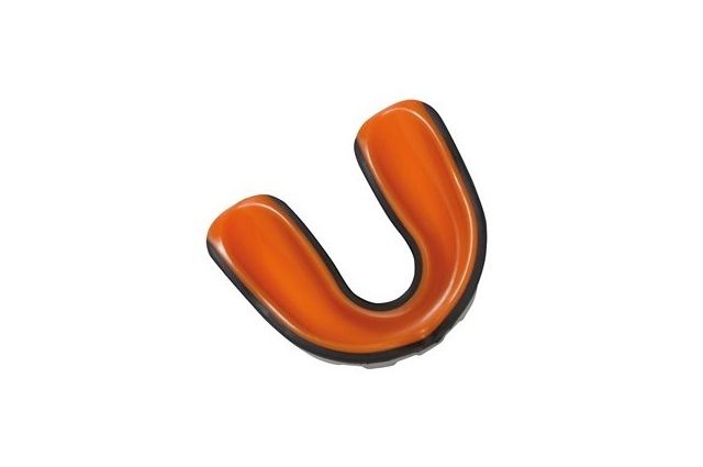 Mouthguard Matsuru gel ADULT 12+ black / orange Juoda/oranžinė Mouthguard Matsuru gel ADULT 12+ black / orange