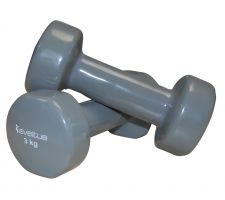 Dumbbells vinyl SVELTUS Epoxy 1183 2x3 kg Grey