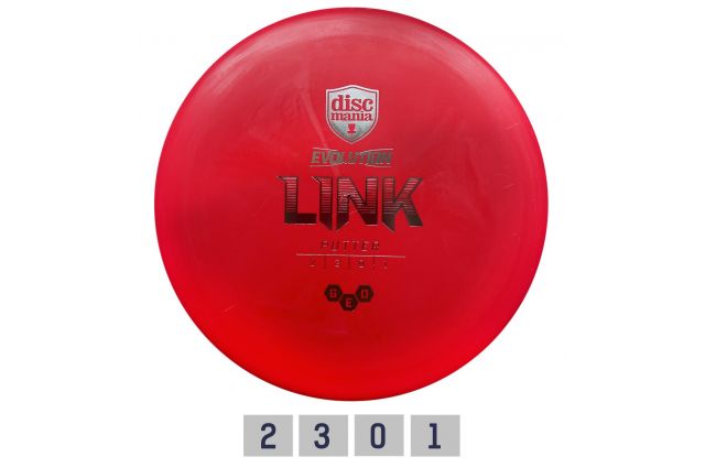 Discgolf DISCMANIA Putter GEO LINK Evolution red 2/3/0/1 Discgolf DISCMANIA Putter GEO LINK Evolution red 2/3/0/1