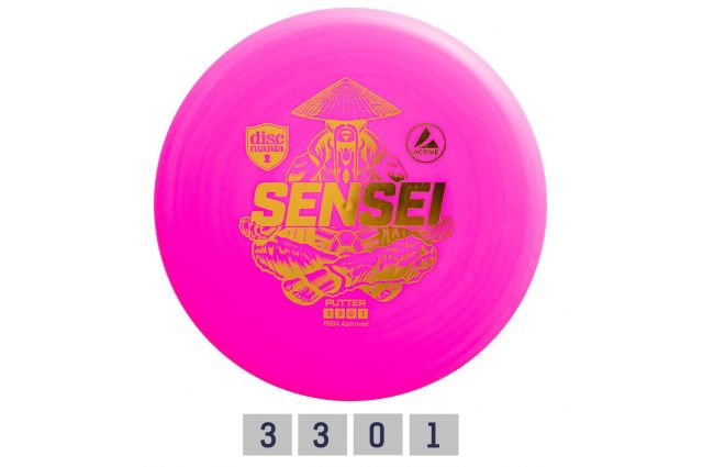 Discgolf DISCMANIA Putter SENSEI Active Pink 3/3/0/1 Discgolf DISCMANIA Putter SENSEI Active Pink 3/3/0/1