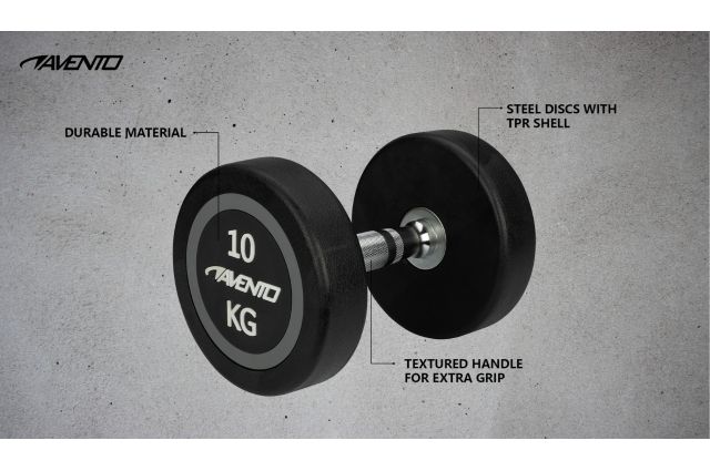 Dumbbell AVENTO 42DP 10kg Dumbbell AVENTO 42DP 10kg