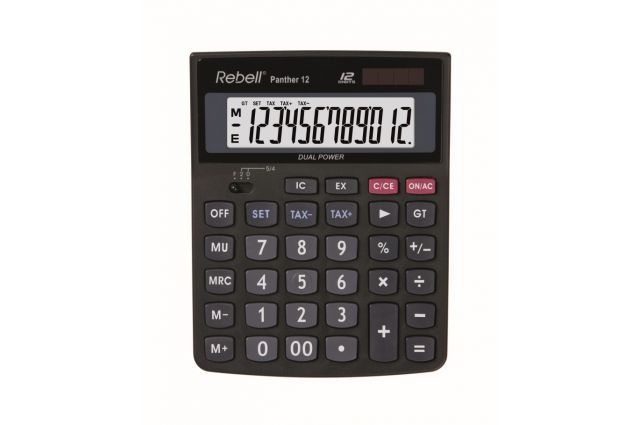 Calculator Desktop Rebell PANTHER 12 Calculator Desktop Rebell PANTHER 12