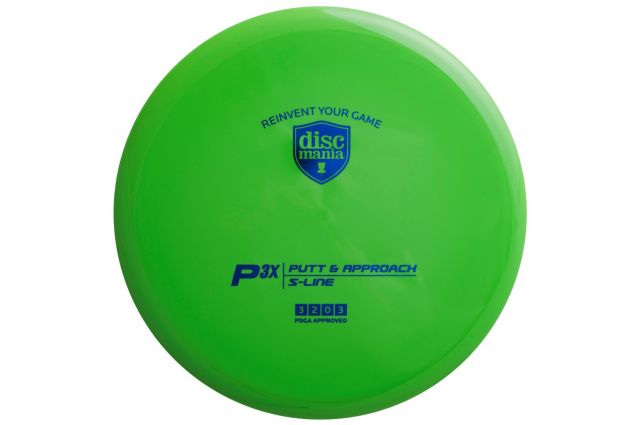 Discgolf DISCMANIA Putter S-LINE P3X lime 3/2/0/3 Discgolf DISCMANIA Putter S-LINE P3X lime 3/2/0/3