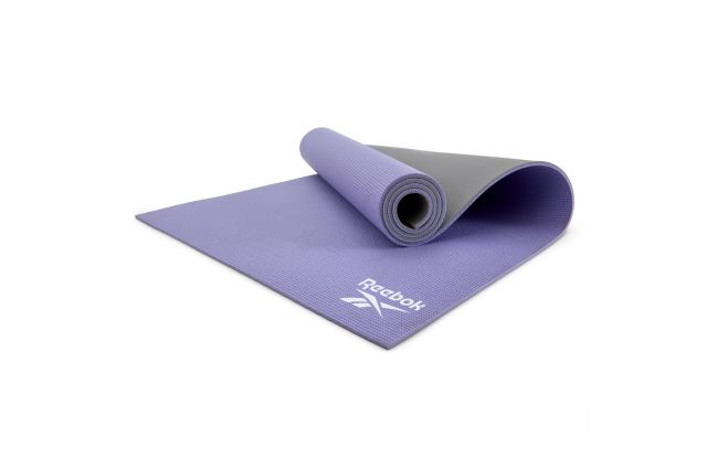 Yoga mat REEBOK RAYG-11060PLGR double sided purple/grey Yoga mat REEBOK RAYG-11060PLGR double sided purple/grey