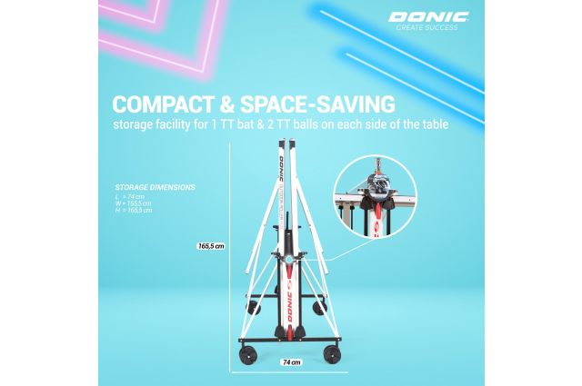 Tennis table DONIC Roller Fun Outdoor 4mm Tennis table DONIC Roller Fun Outdoor 4mm