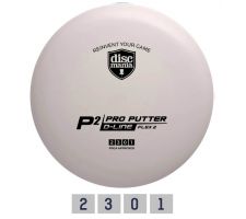 Discgolf DISCMANIA Putter D-LINE P2 FLEX 2 White 2/3/0/1