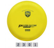 Discgolf DISCMANIA Putter D-LINE P2 FLEX 1 Yellow 2/3/0/1