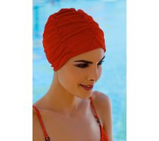 FASHY Fabric swimcap with plastic lining 3401 40 red