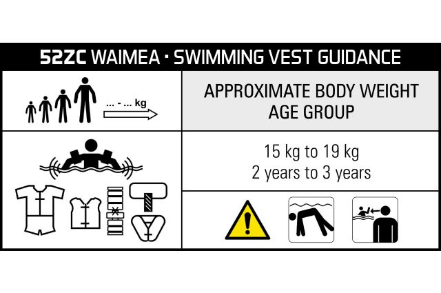 Swimming vest WAIMEA 52ZC GRO (15-19kg) Swimming vest WAIMEA 52ZC GRO (15-19kg)