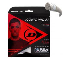 Squash strings DUNLOP ICONIC PRO AF 18G BLACK 10M SET