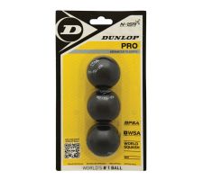 Squash ball Dunlop PRO WSF/PSA Official, 3-blister