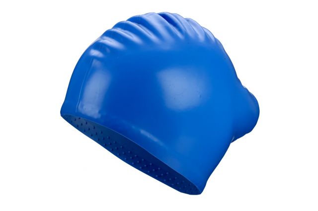 Swimming cap silicone BECO 7530 6 blue long hair Mėlyna Swimming cap silicone BECO 7530 6 blue long hair