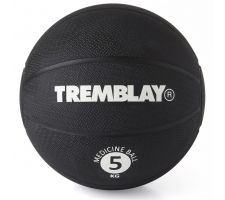 Weight ball TREMBLAY MedicineBall 5kg D27.5 cm Black for throwing