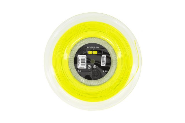 Strings for tennis racket DUNLOP EXPLOSIVE SPIN 1.30mm 200m PE monofilament hexagonal yellow