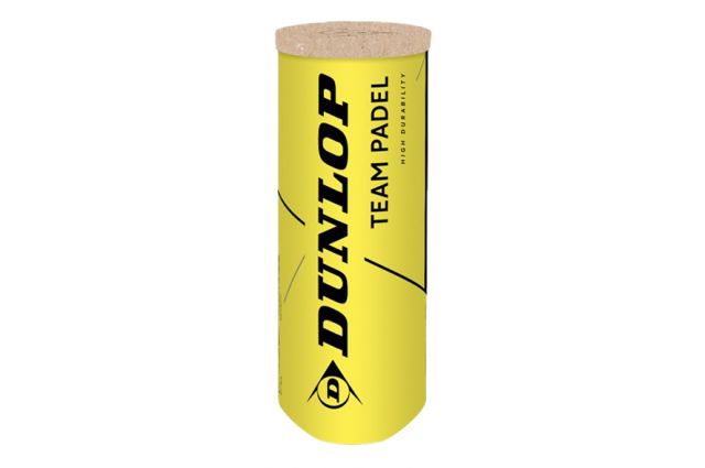 Padel tennis balls Dunlop TEAM PADEL 3 pet Padel tennis balls Dunlop TEAM PADEL 3 pet