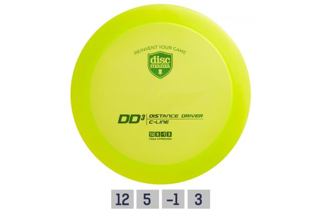 Discgolf DISCMANIA Distance Driver C-LINE DD3 Green 12/5/-1/3 Discgolf DISCMANIA Distance Driver C-LINE DD3 Green 12/5/-1/3