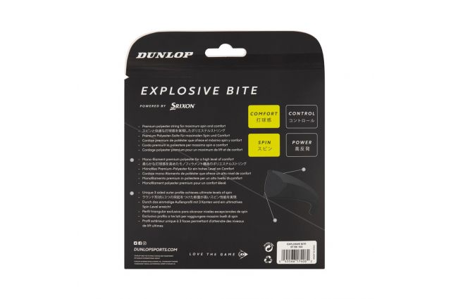 Stygos teniso raketei DUNLOP EXPLOSIVE BITE 16g/1,32mm 12m Stygos teniso raketei DUNLOP EXPLOSIVE BITE 16g/1,32mm 12m