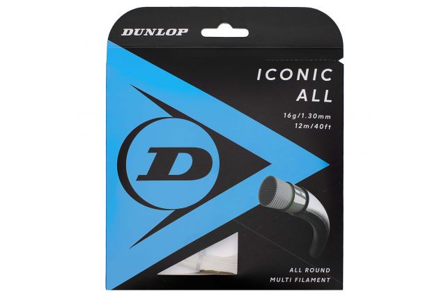 Stygos teniso raketei DUNLOP ICONIC ALL 16g/1.30mm 12m Stygos teniso raketei DUNLOP ICONIC ALL 16g/1.30mm 12m