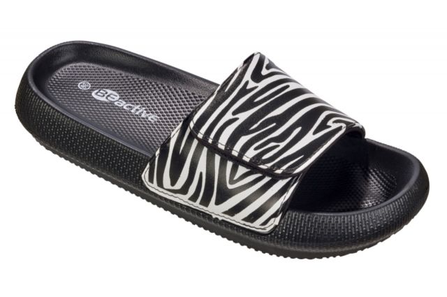 Slippers for ladies V-Strap BECO ZEBRA VIBES 9220 Juoda 0 size 40 black