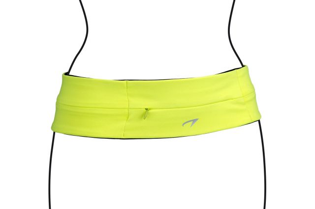 Sports Belt AVENTO 21PR L Fluorescent yellow/Black/Silver Sports Belt AVENTO 21PR L Fluorescent yellow/Black/Silver