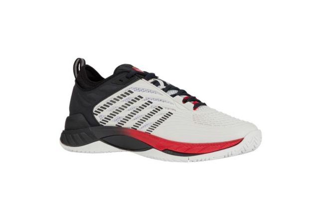 Tennis shoes for men K-SWISS HYPERCOURT SUPREME 2 wh/bl Balta/raudona/juoda