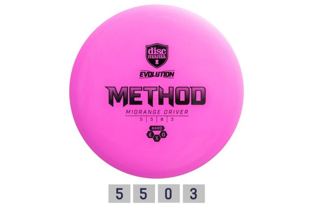 Discgolf DISCMANIA Midrange Driver HARD EXO METHOD Evolution Pink 5/5/0/3 Discgolf DISCMANIA Midrange Driver HARD EXO METHOD Evolution Pink 5/5/0/3